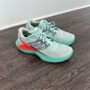 Women’s Salomon DRX Defy Running Shoes in Bay/Cherry Tomato